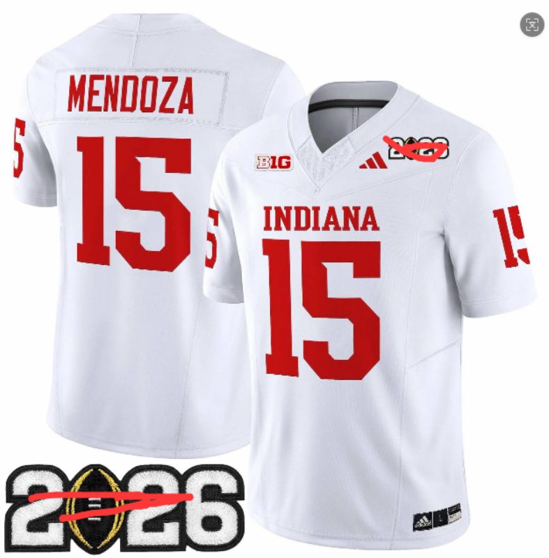 Men 2026 Ohio State Buckeyes #15 Mendoza White Limited NCAA Jersey 076